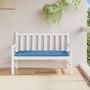 Voir la diapositive 3 : VIDAXL Coussin de banc de jardin bleu melange 120x50x7 cm tissu