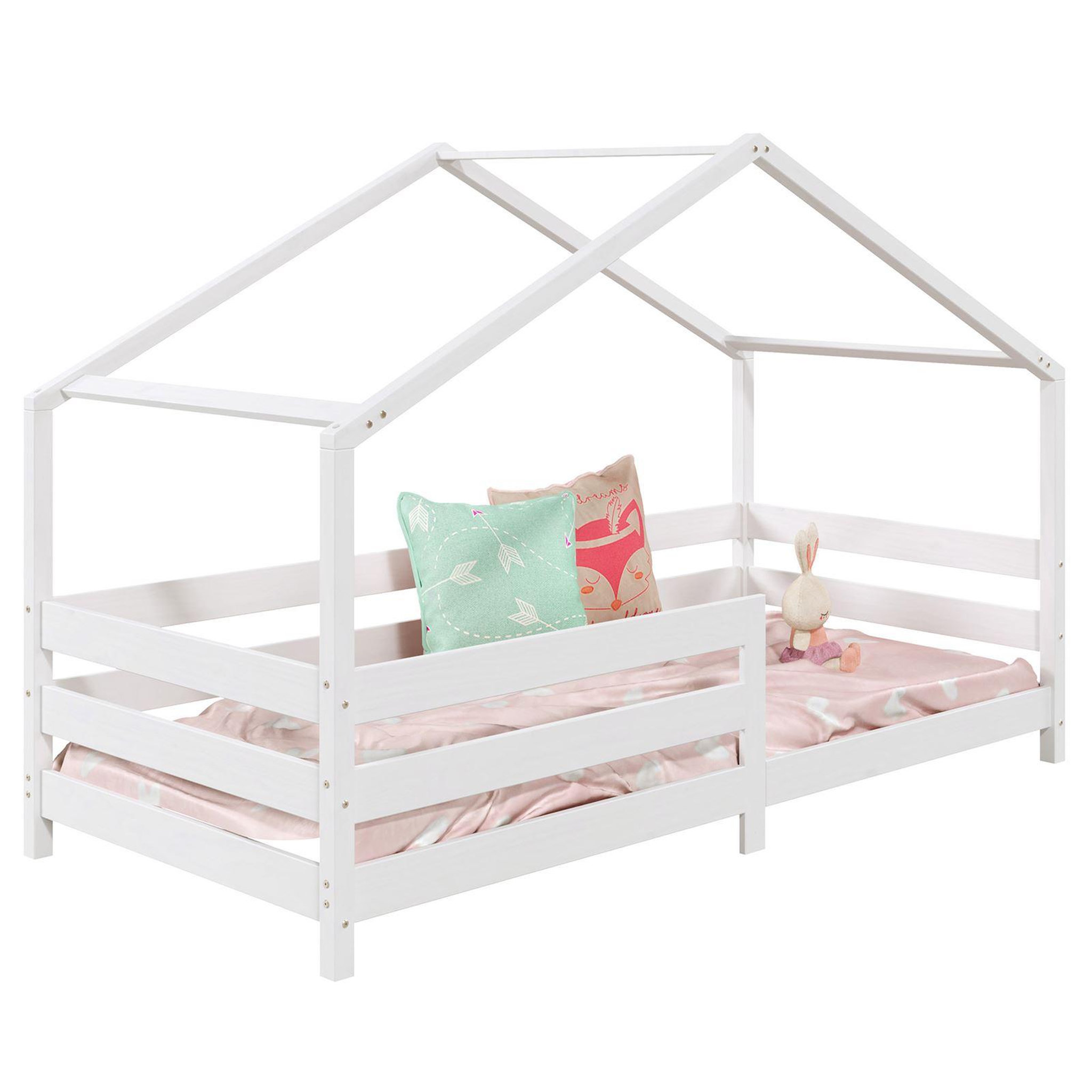 Voir la diapositive 1 : IDIMEX Lit cabane rena 90 x 200 cm, en pin massif