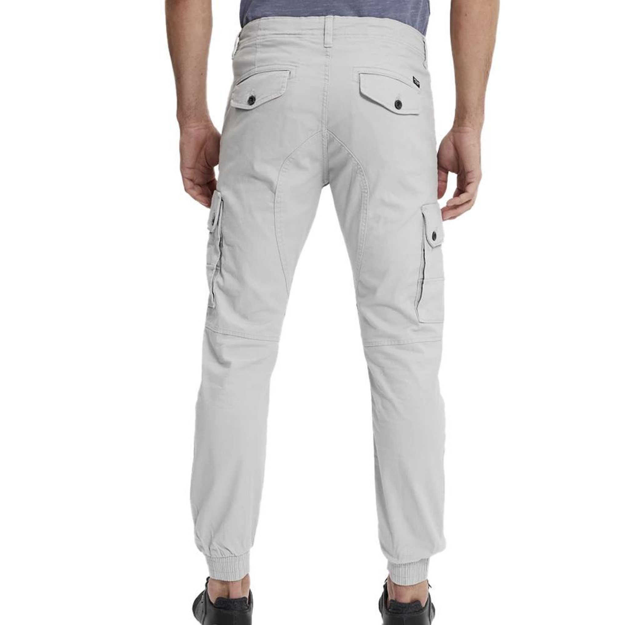 Voir la diapositive 2 : Jack & Jones Pantalon fluide Gris Clair Homme Jack & Jones Paul