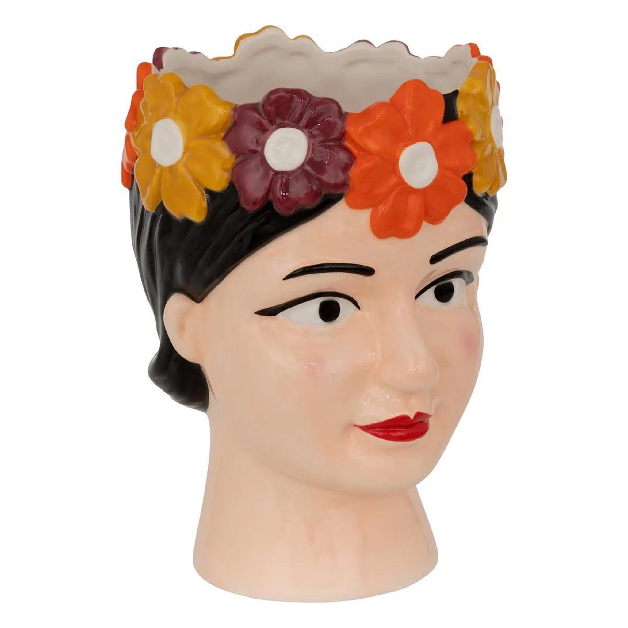 ATMOSPHERA Vase tête femme  yucatan  18cm multicolore