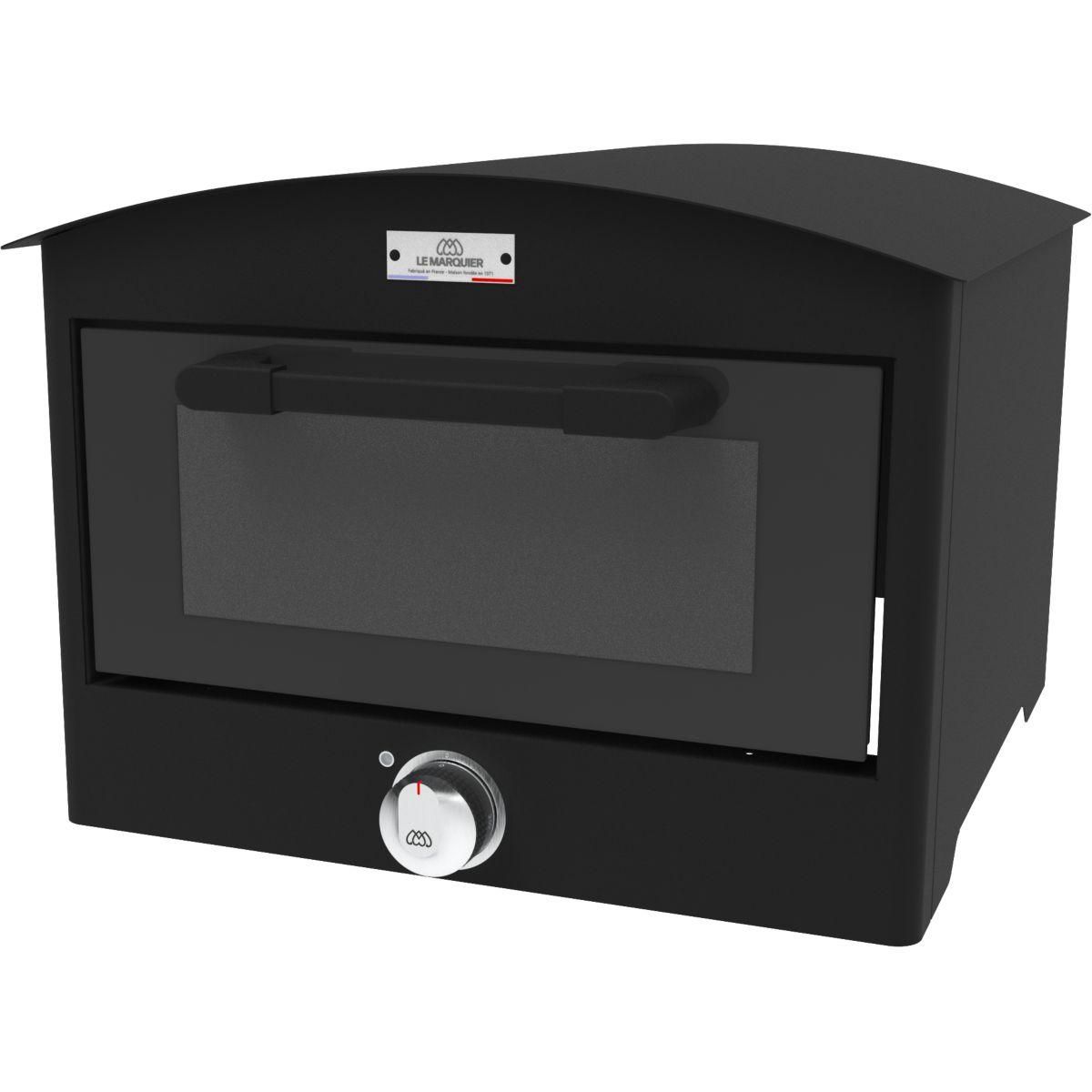 Le marquier Four à pizza électrique Signature 350 noir pizza 30 cm, jusqu'à 350°C