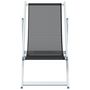 Voir la diapositive 4 : VIDAXL Chaises de plage pliantes lot de 2 gris aluminium et textilene