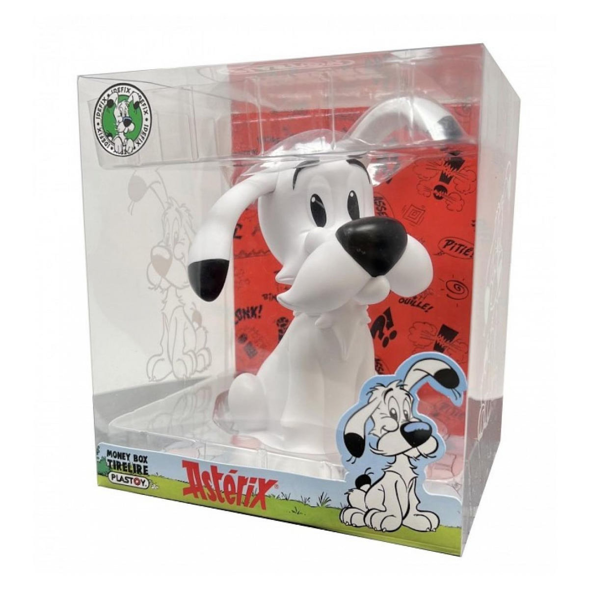 Plastoy tirelire Asterix Idefix assis