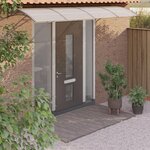 VIDAXL Auvent de porte Gris 350x100 cm Polycarbonate