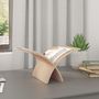 Voir la diapositive 3 : VIDAXL Porte-revue en bois sur pied naturel