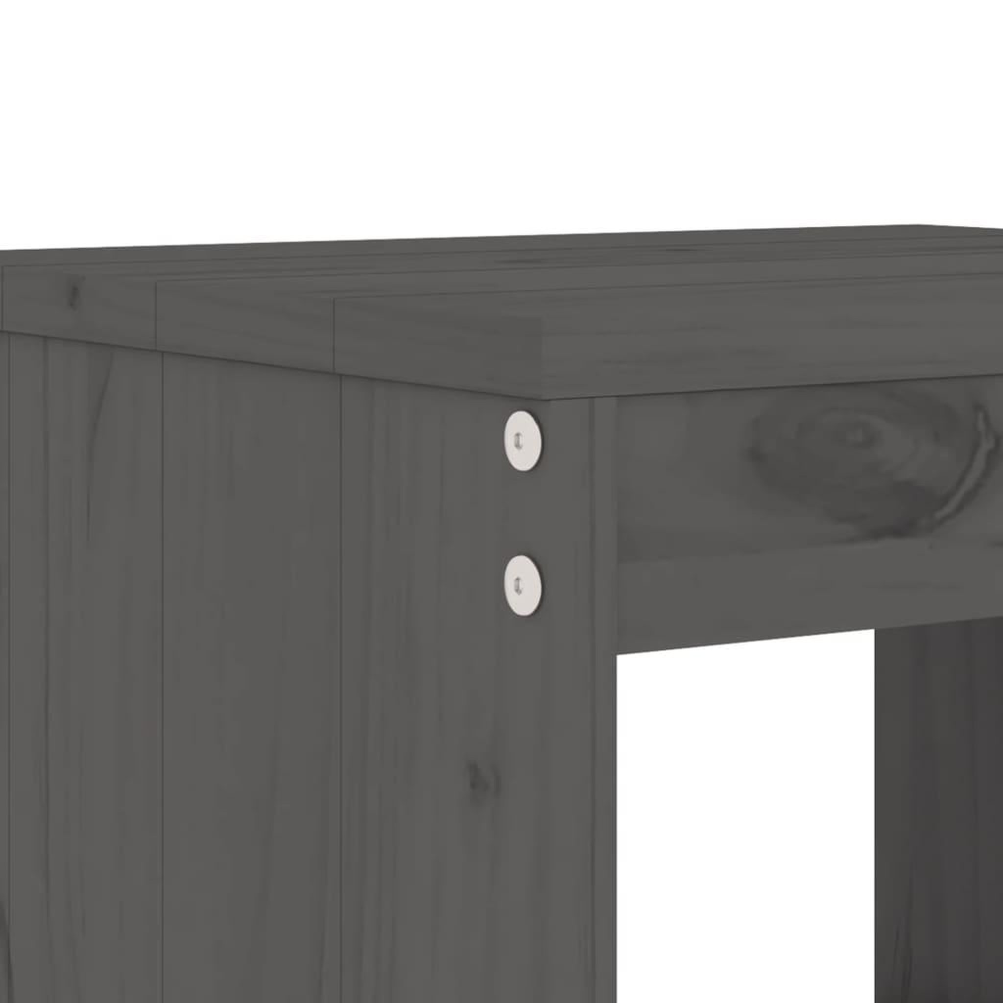 Voir la diapositive 5 : VIDAXL Ensemble de bar de jardin 7 pcs gris bois de pin massif