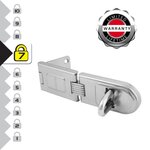 Master lock 720EURD Moraillon Renforcé avec Charnière pour Verrouillage de Porte Extérieure, 16 x 4,5 cm