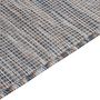 Voir la diapositive 4 : VIDAXL Tapis a tissage plat d'exterieur 160x230 cm Marron et bleu