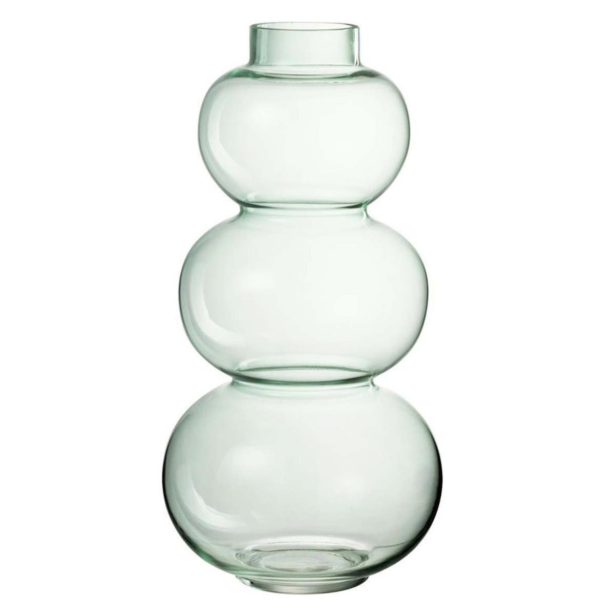 Paris Prix Vase Design en Verre  Boule  36cm Vert