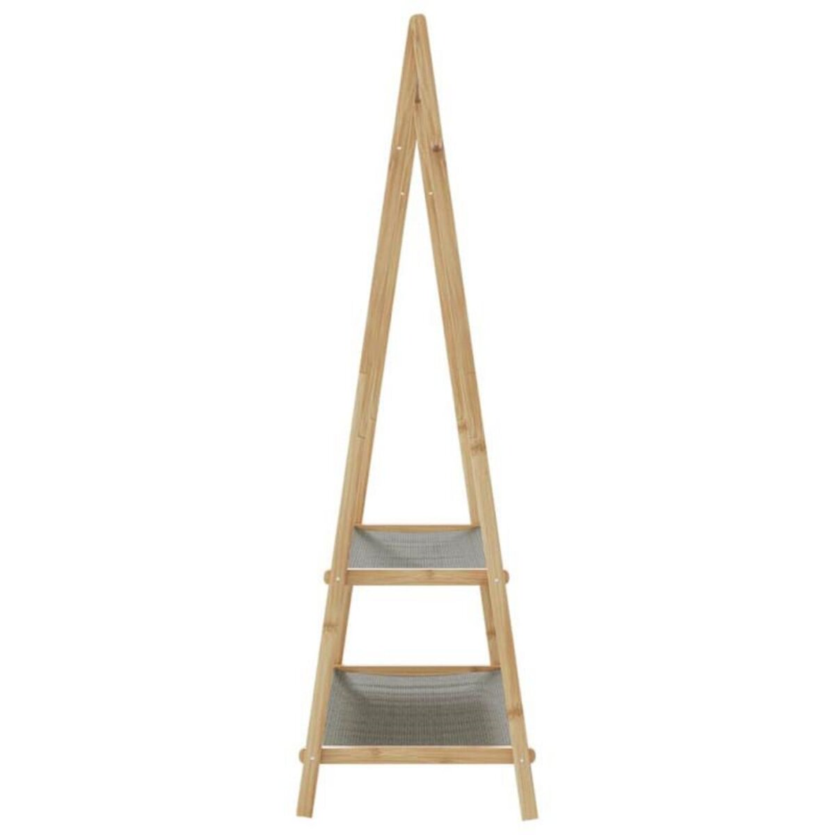 VIDAXL Porte vêtement avec étagères 96x45,5x150,5 cm bambou