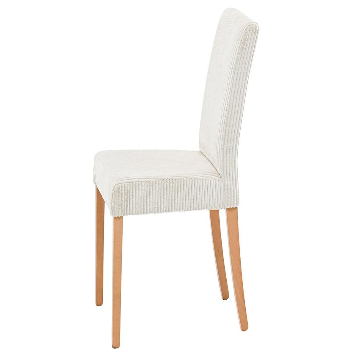 BEST MOBILIER Gemma - lot de 2 chaises - en velours côtelé