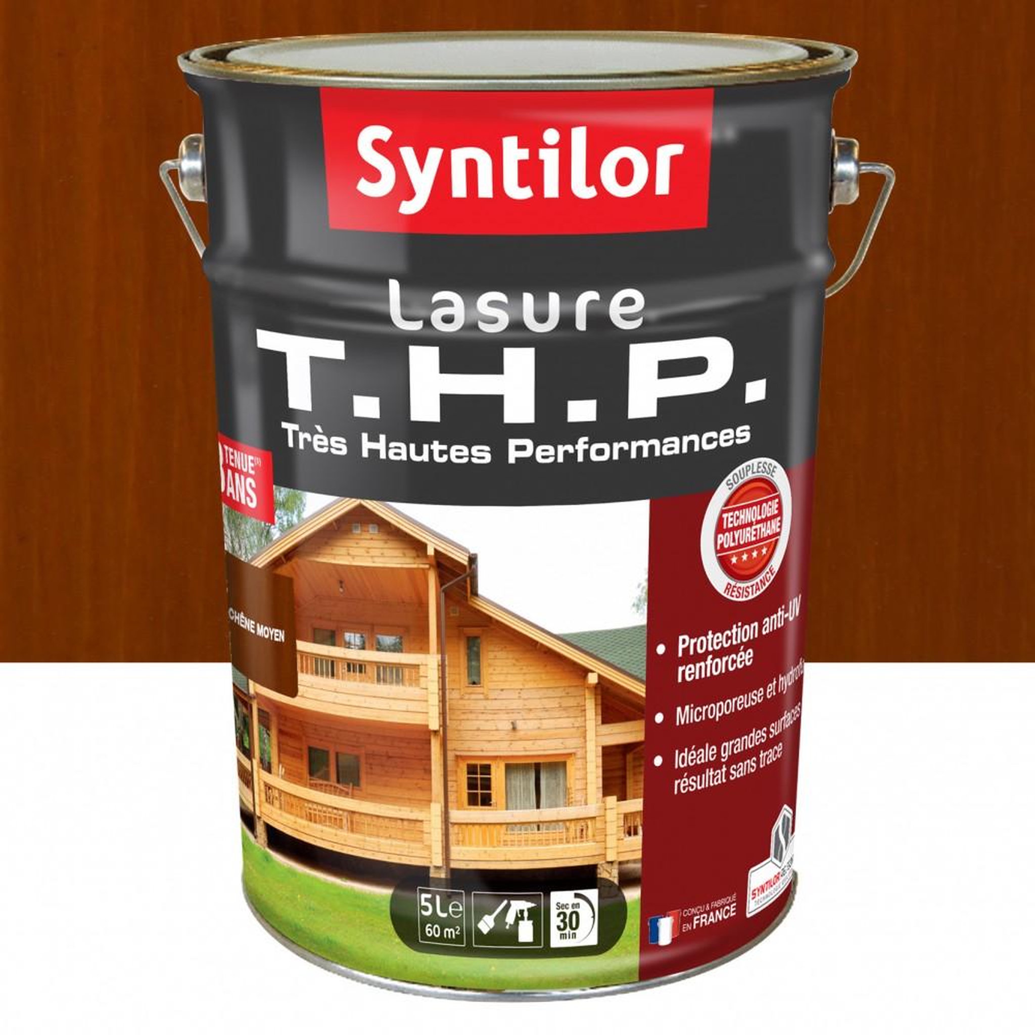 CENTRALE BRICO Lasure SYNTILOR Thp 8 ans chêne moyen satiné 5 l