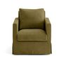 Voir la diapositive 3 : LISA DESIGN Serena - housse en velours texturé pour fauteuil