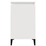 Voir la diapositive 5 : VIDAXL Table de chevet blanc brillant 40x35x70 cm bois d'ingenierie