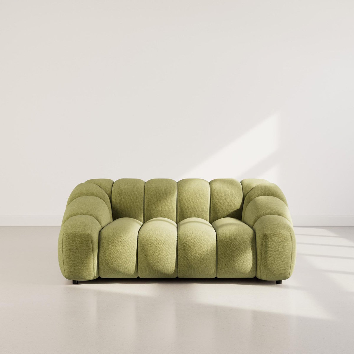 LISA DESIGN Ava - canapé 3 places en velours texturé