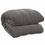 Voir la diapositive 2 : VIDAXL Couverture lestee Gris 200x200 cm 13 kg Tissu