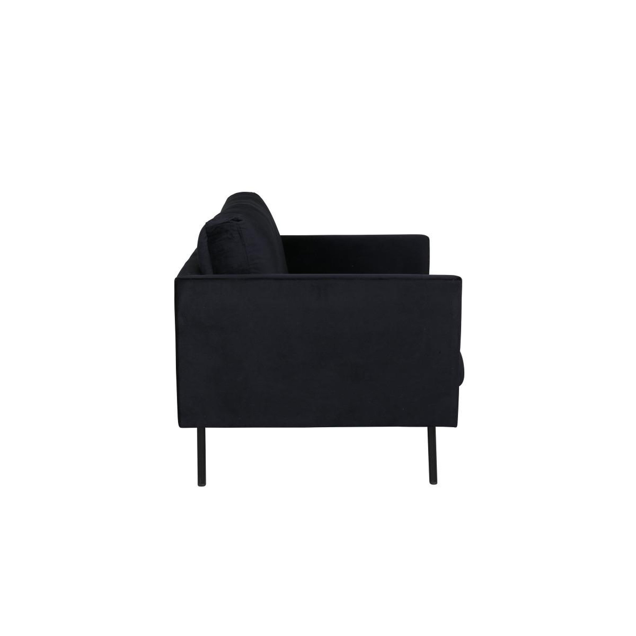 Voir la diapositive 3 : Paris Prix Fauteuil en velours  zoom  95cm noir
