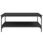 Voir la diapositive 5 : VIDAXL Table basse noir 100x100x40 cm bois d ingénierie
