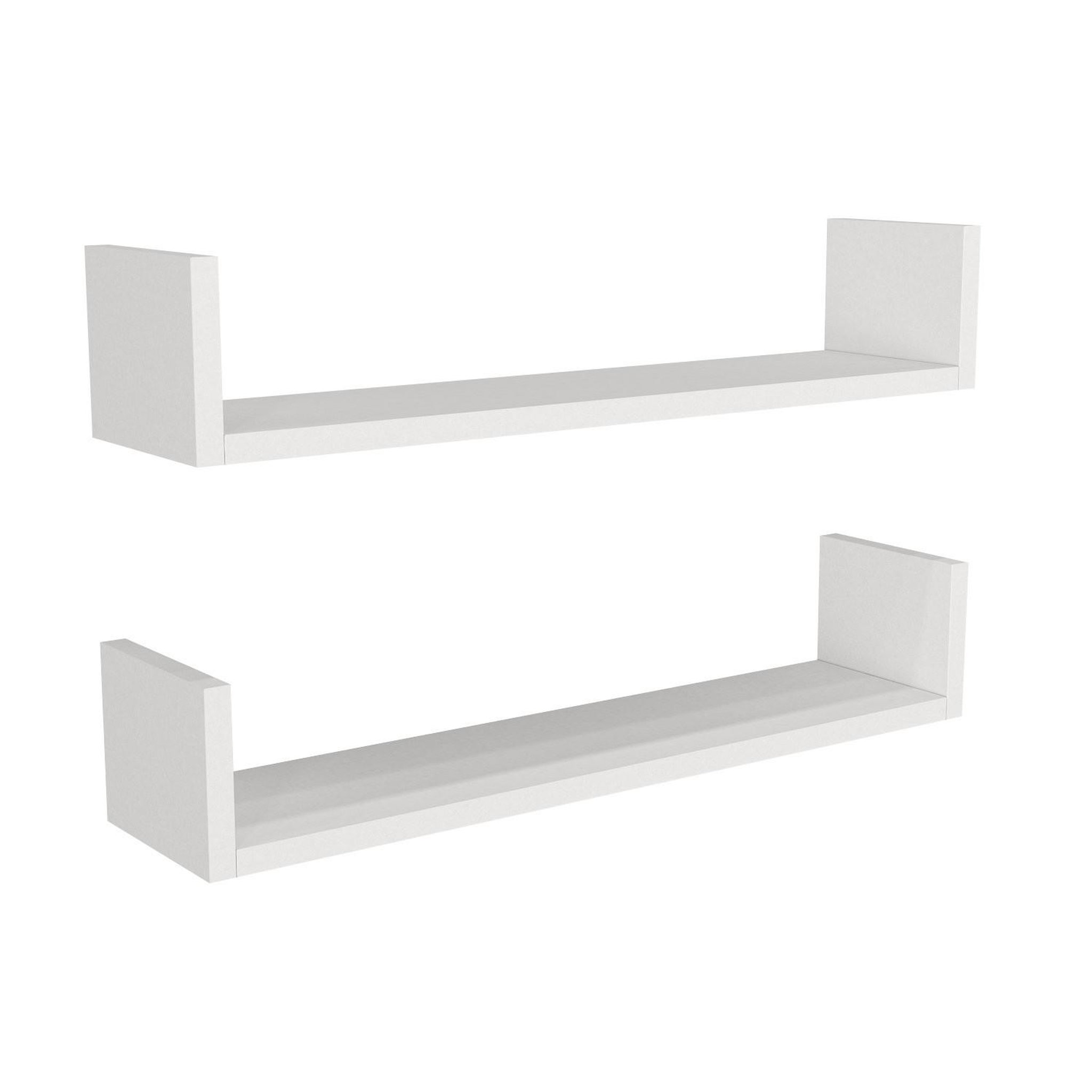 Habitat et Jardin Étagère murale en bois  iris  - 63 x 14 x 14 cm - blanc
