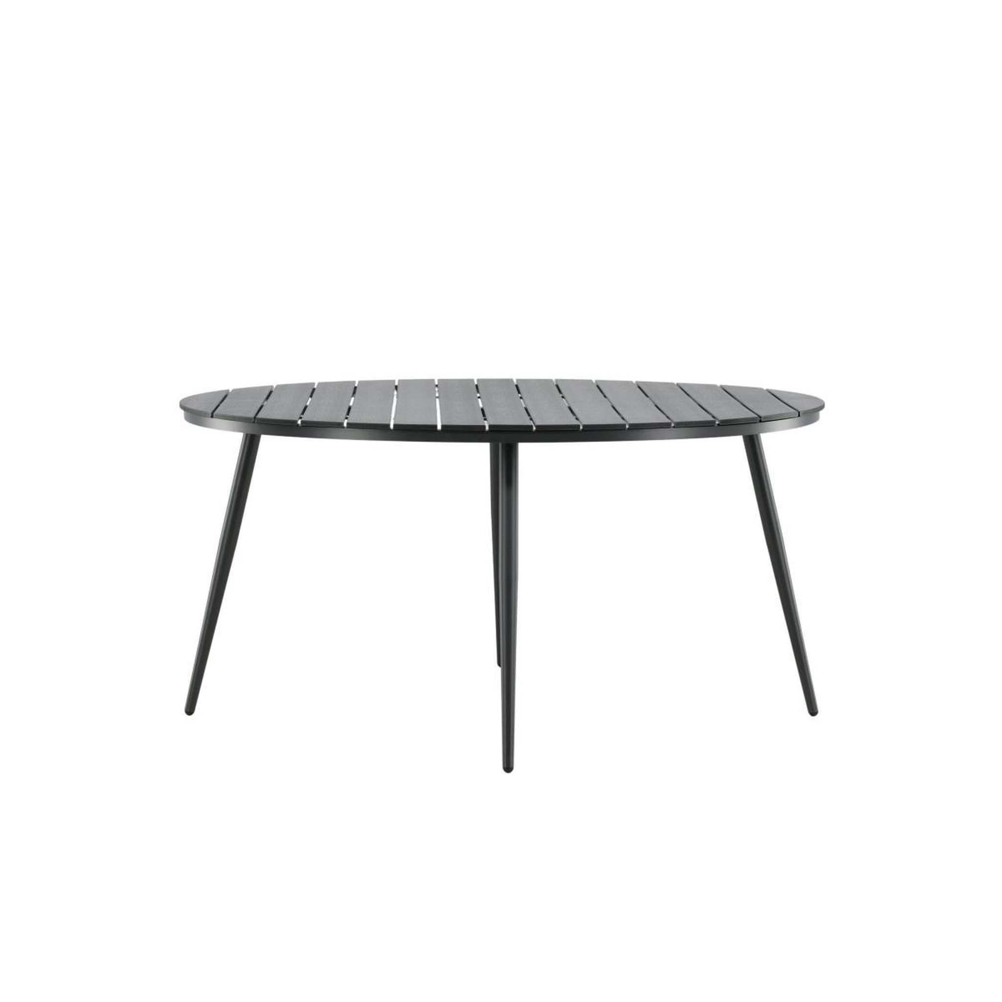 Voir la diapositive 2 : Paris Prix Table de jardin ronde  break  150cm noir