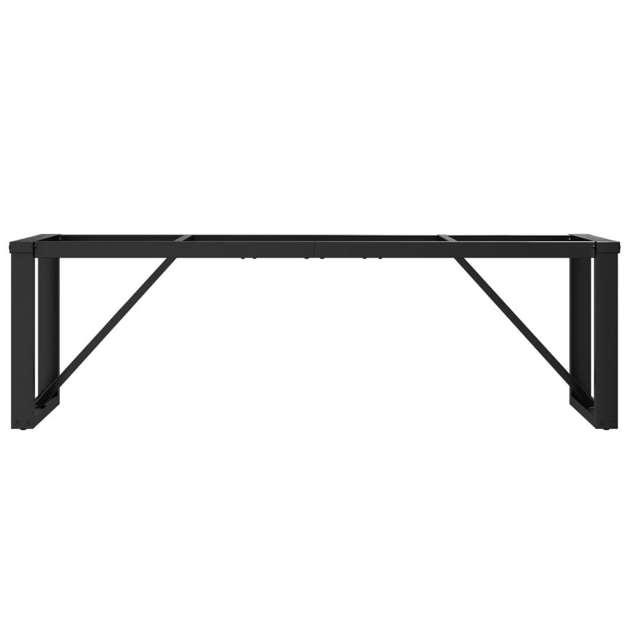 Voir la diapositive 4 : VIDAXL Pieds de table basse cadre en O 140x30x43 cm acier