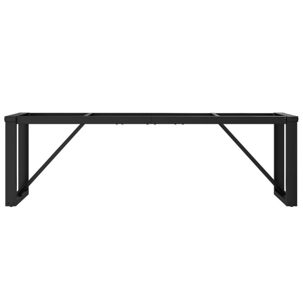 VIDAXL Pieds de table basse cadre en O 140x30x43 cm acier