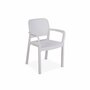 SWEEEK 6 fauteuils de jardin en résine plastique imitation rotin - Samanna