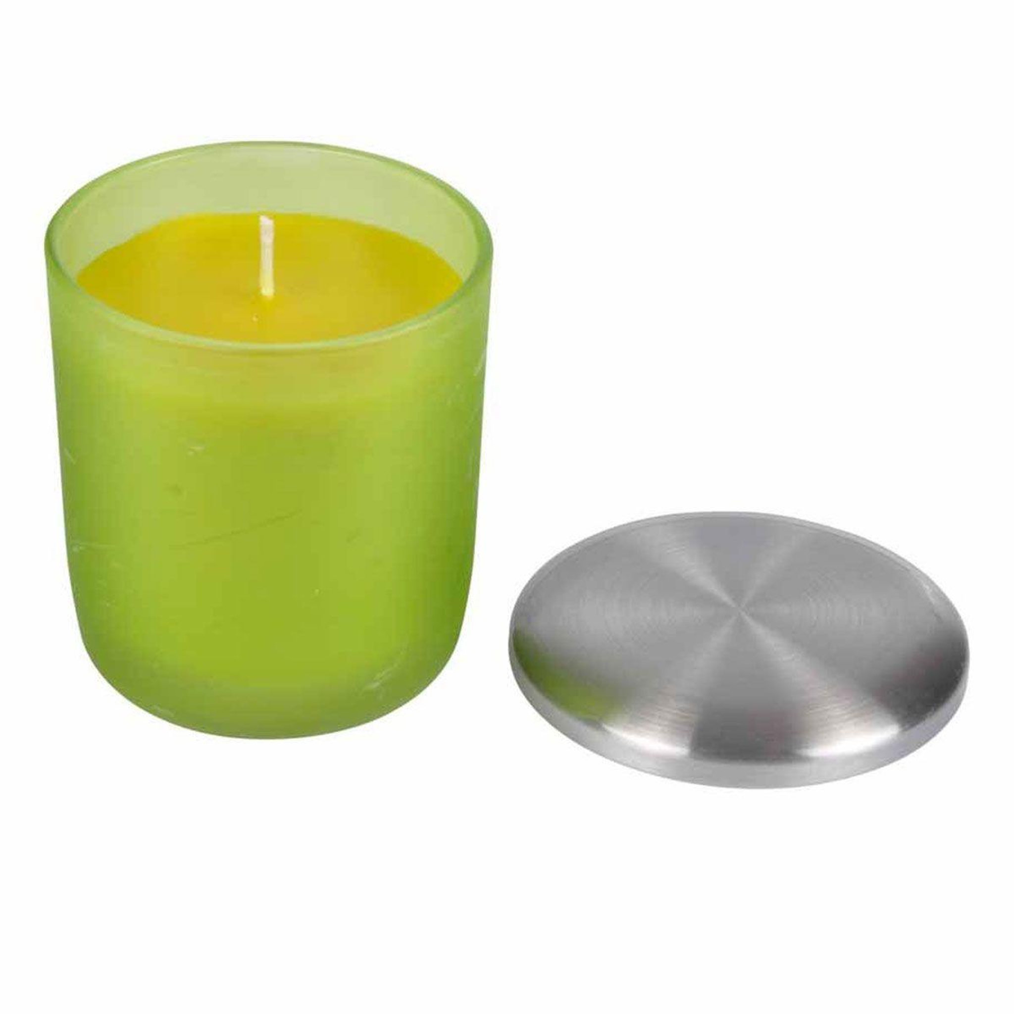 Voir la diapositive 1 : HOMEA Bougie parfumée verrine  tropical fresh  9cm plaisirs exotiques