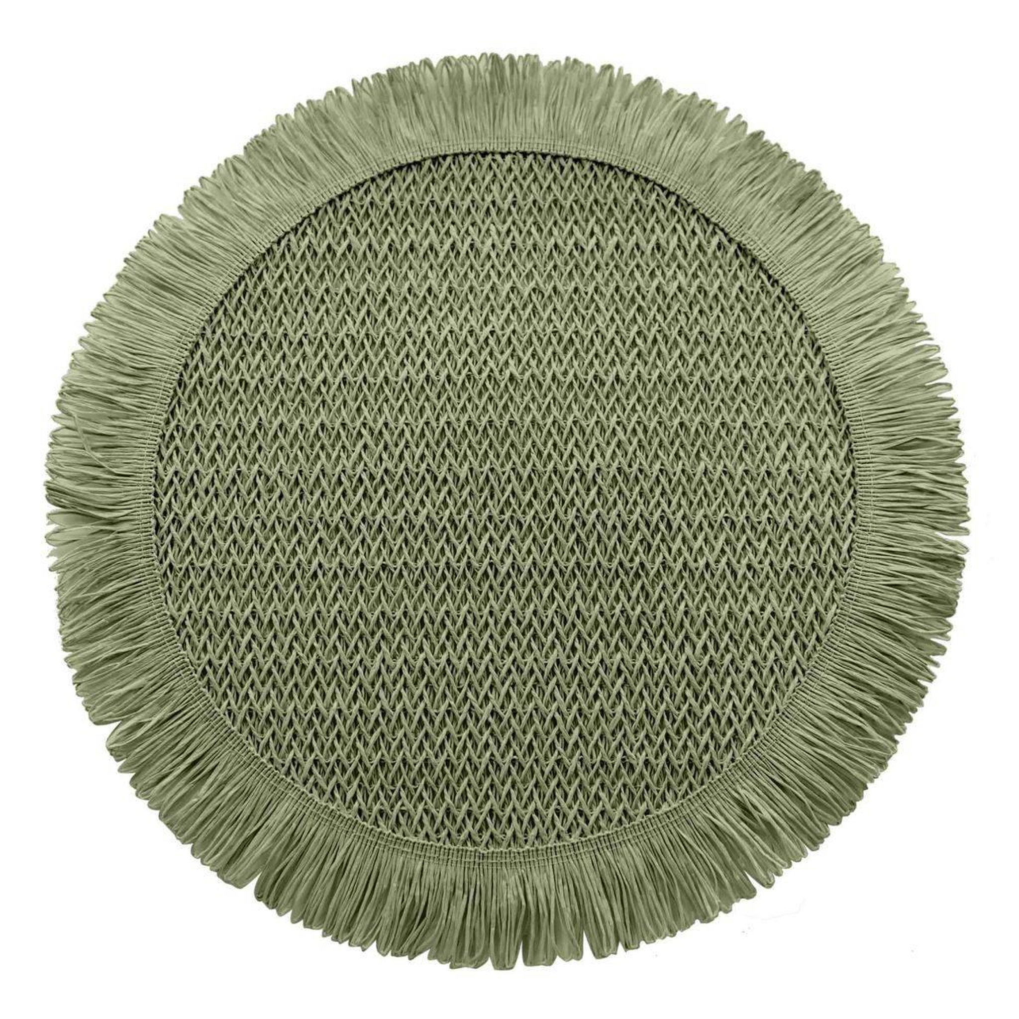 Douceur d'Intérieur Set de table en papier  pepita  38cm vert sauge