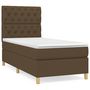 Voir la diapositive 2 : VIDAXL Sommier a lattes de lit avec matelas Marron fonce 80x200 cm