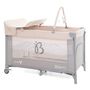 Voir la diapositive 1 : BEBELISSIMO BEBELISSIMO - Lit parapluie bébé - lit pliant - dès la naissance - Fais dodo  - table à langer et jouets - beige/gris