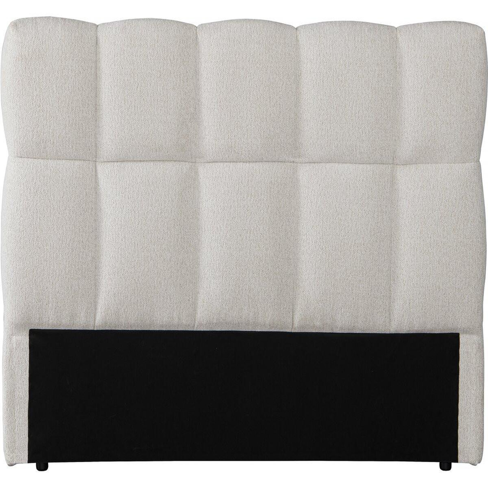 Habitat et Jardin Tête de lit en tissu épais style bubble  alpe d'huez  - 140 cm - beige