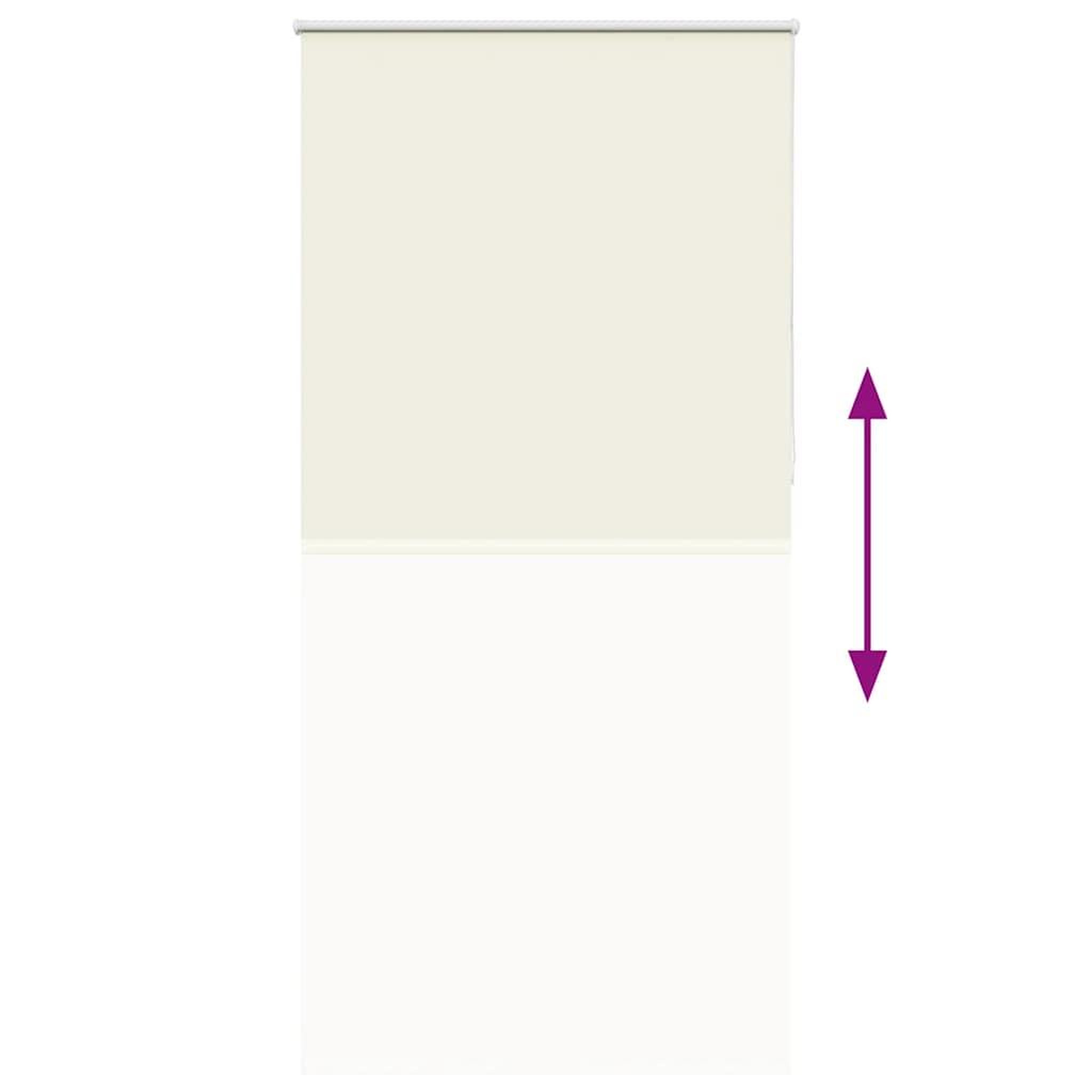 Voir la diapositive 5 : VIDAXL Store enrouleur occultant blanc casse 100x230 cm largeur tissu