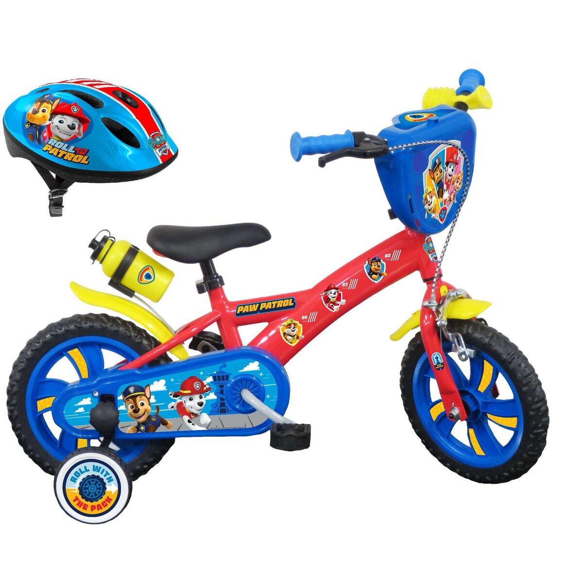 Nickelodeon Vélo 12 Garçon Licence Pat Patrouille + Casque pour