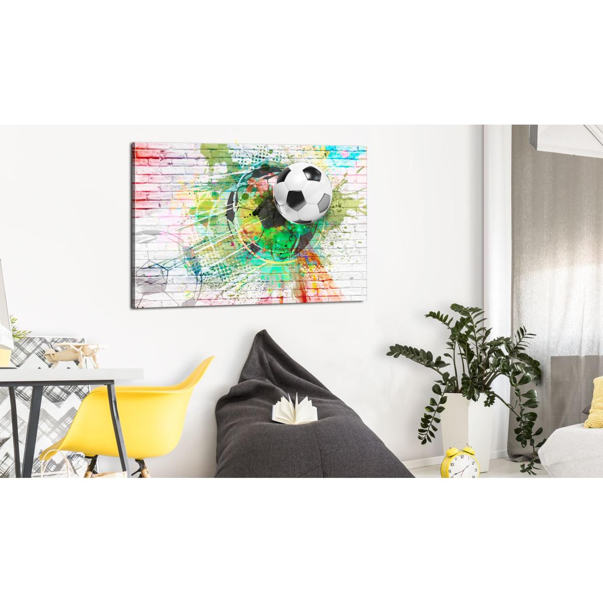 Voir la diapositive 2 : Paris Prix Tableau Imprimé  Colourful Sport Football