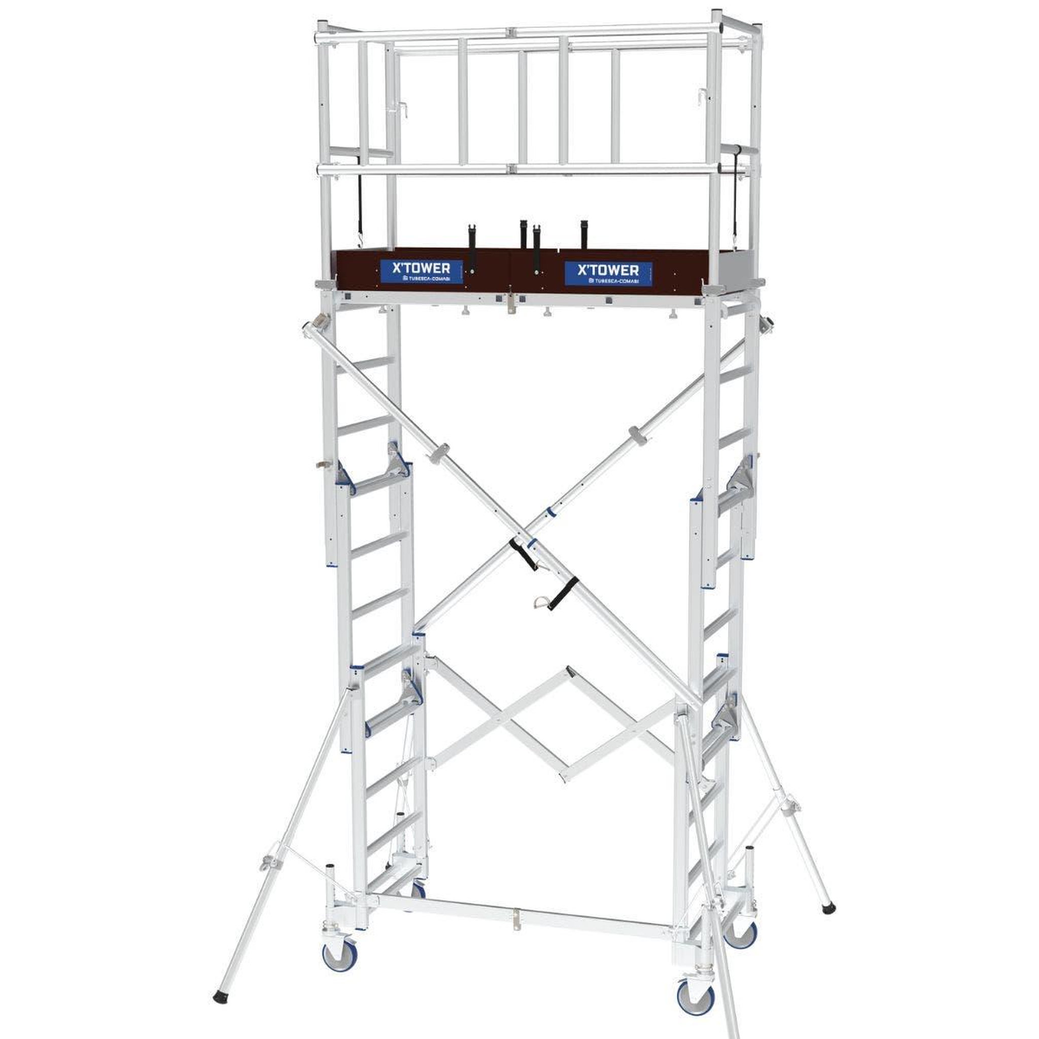 TUBESCA Echafaudage télescopique x-tower - hauteur maxi 4.80 m