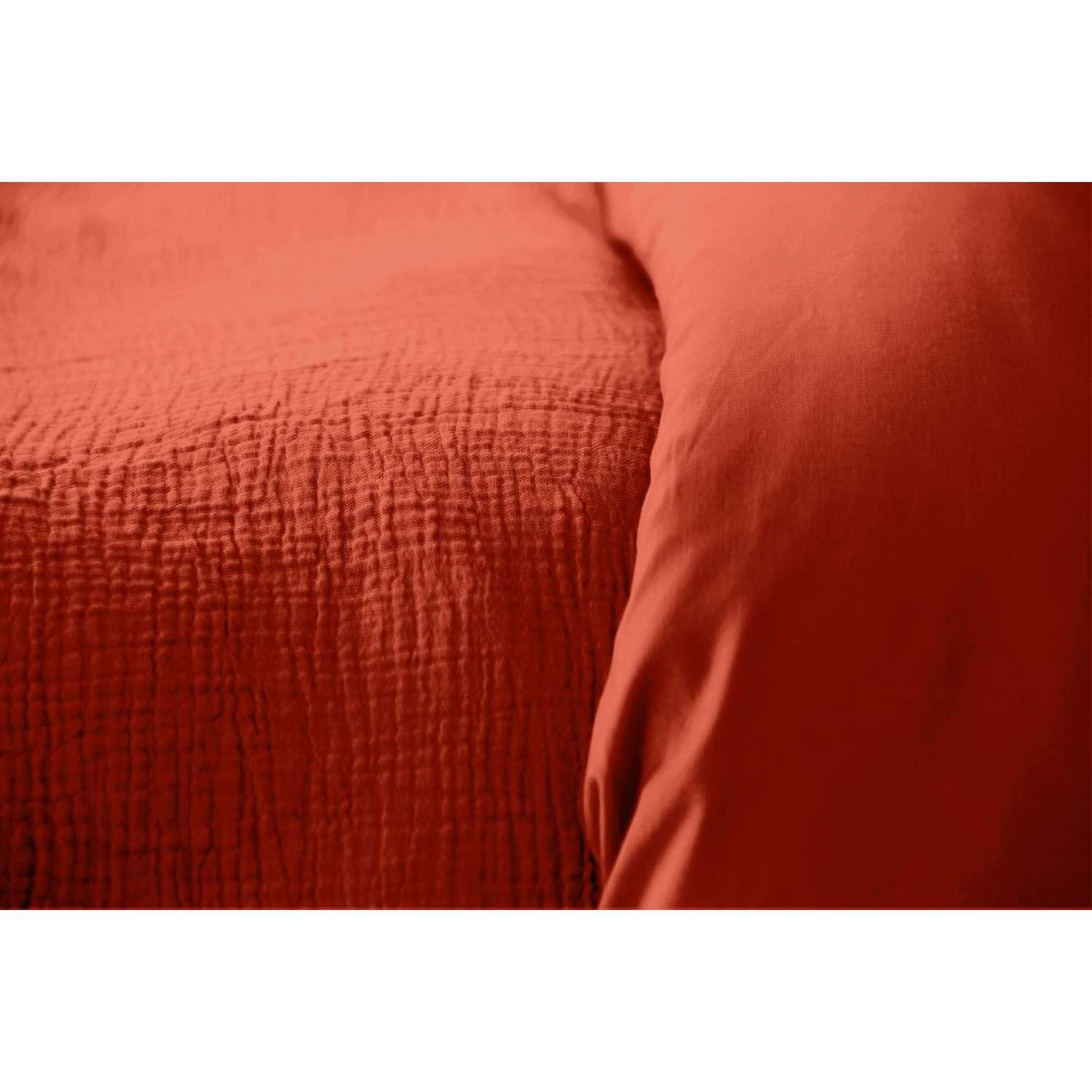 Voir la diapositive 4 : COTE DECO Parure de lit - double gaze de coton