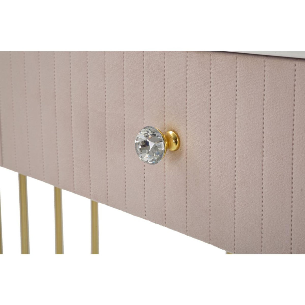 Paris Prix Console Design Effet Marbre  Montpellier  100cm Rose & Or