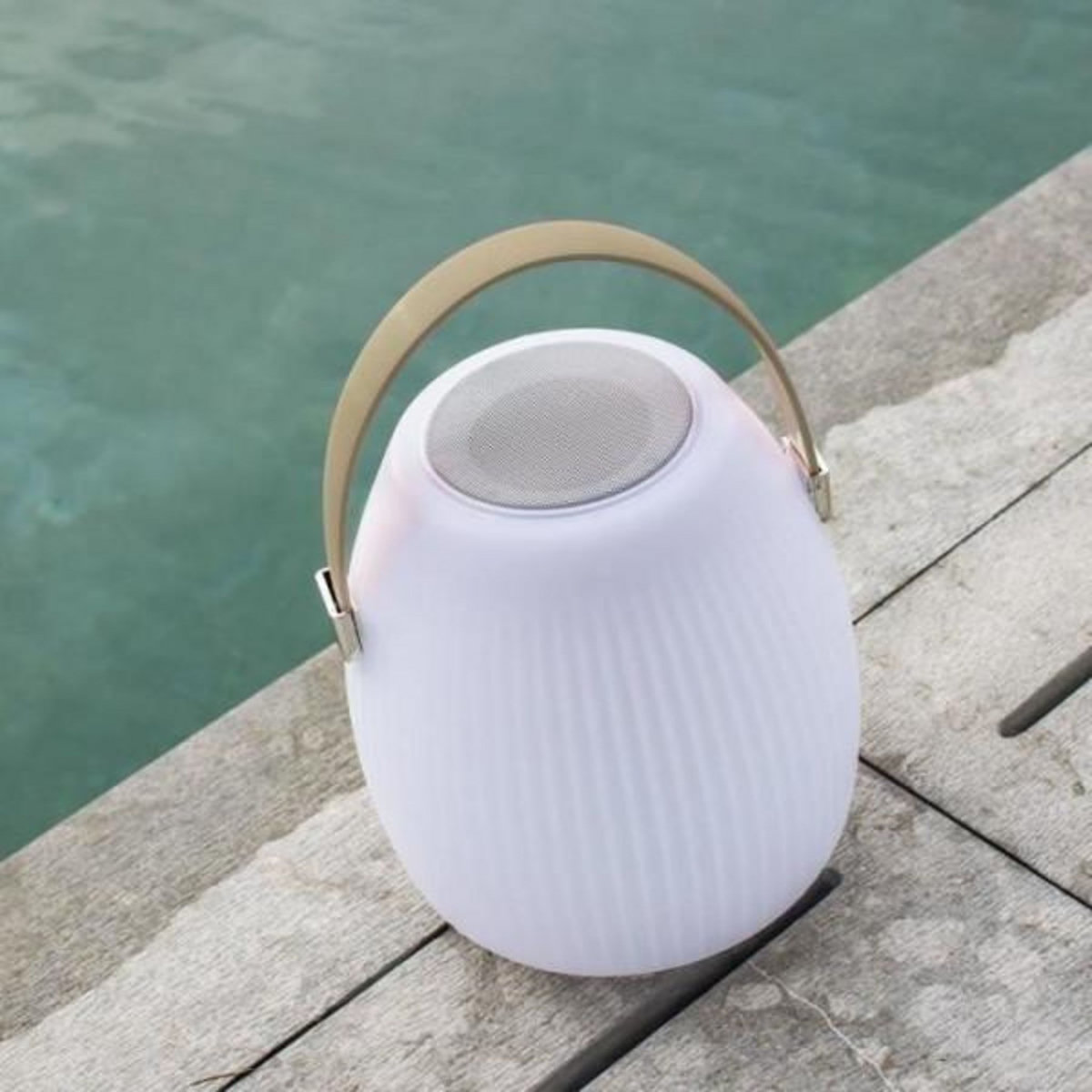 Lumisky Lampe enceinte bluetooth sans fil - LUMISKY - MINI MAY PLAY - H23 cm - LED blanc et multicolore dimmable