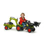 Voir la diapositive 2 : FALK CLAAS Tractopelle a pedales Arion 410 avec excavatrice