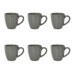 Paris Prix Lot de 6 Mugs  Calista  33cl Gris