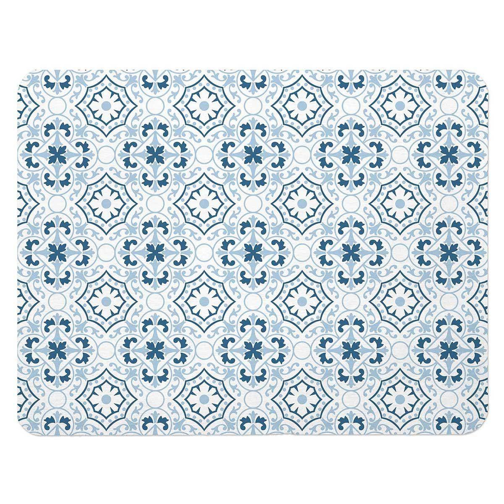 Douceur d'Intérieur Tapis de bain à motifs  atlanta  35x45cm bleu