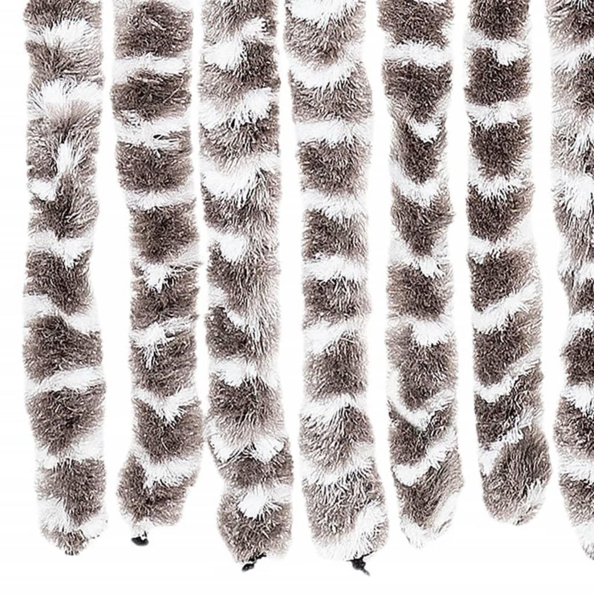 VIDAXL Moustiquaire Taupe et blanc 56x185 cm Chenille