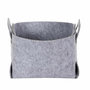 Voir la diapositive 1 : Paris Prix Panier de Rangement  Feutre Pliable  20cm Gris