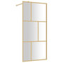 Voir la diapositive 2 : VIDAXL Paroi de douche avec verre ESG transparent dore 80x195 cm
