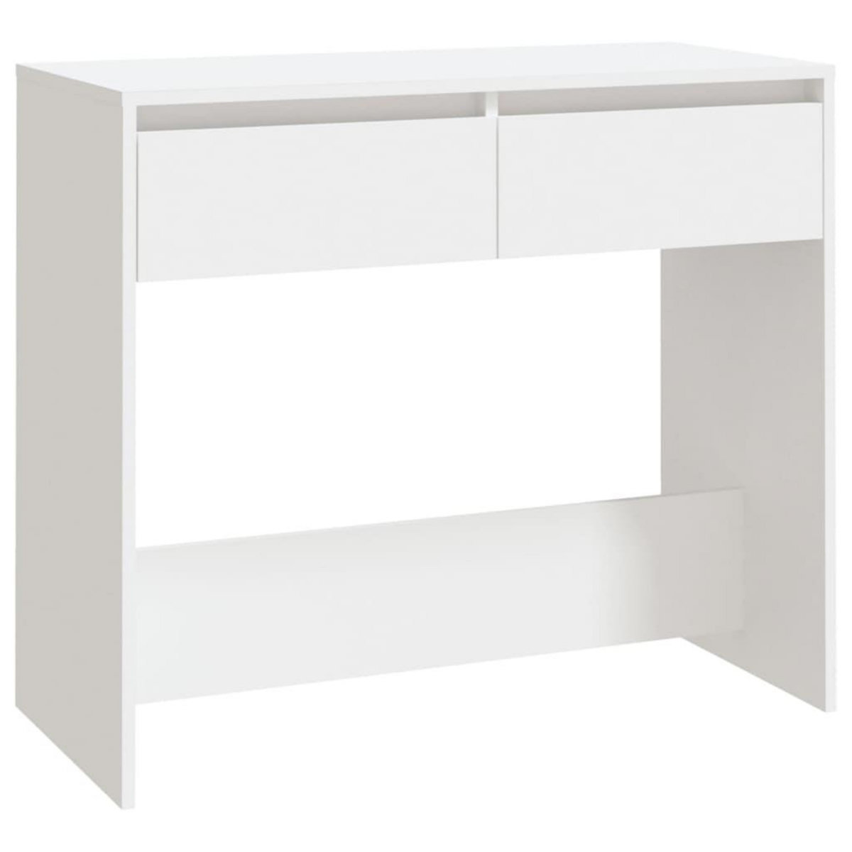 VIDAXL Table console Blanc 89x41x76,5 cm Acier