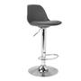 Voir la diapositive 4 : ID MARKET Lot de 2 tabourets de bar KARL design gris