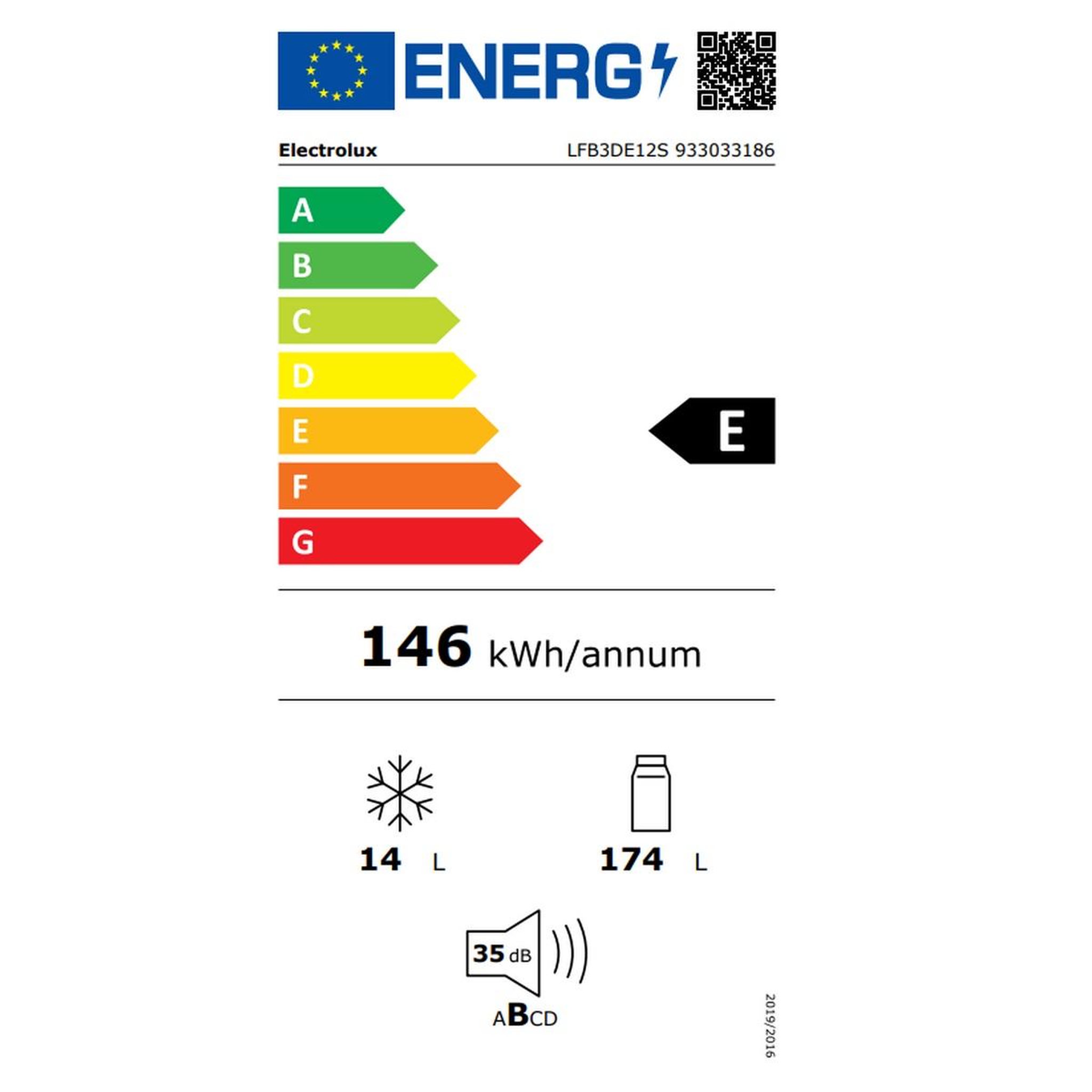Voir la diapositive 2 : ELECTROLUX Réfrigérateur 1 porte intégrable à glissières 188l - lfb3de12s