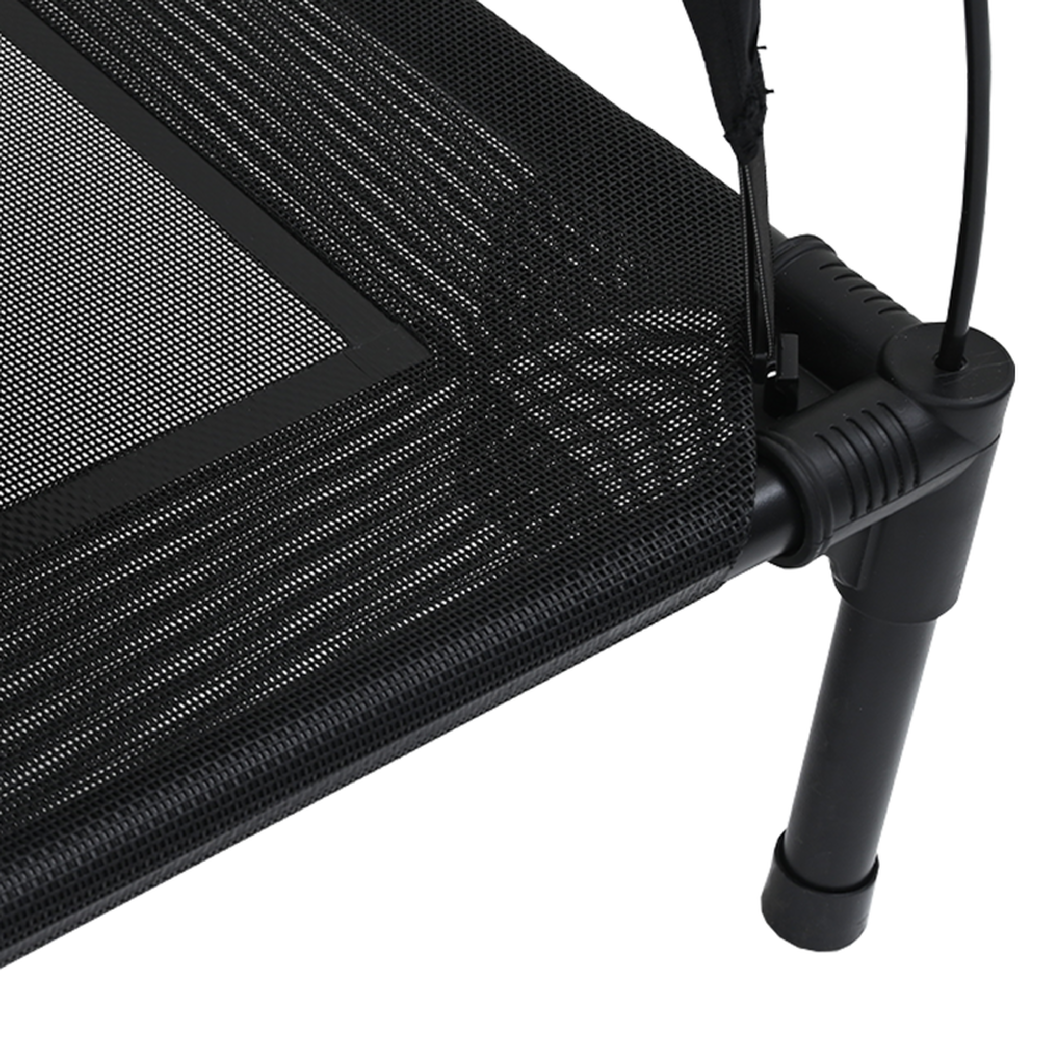 Voir la diapositive 6 : VIDAXL Lit surélevé avec toit amovible Noir M Acier