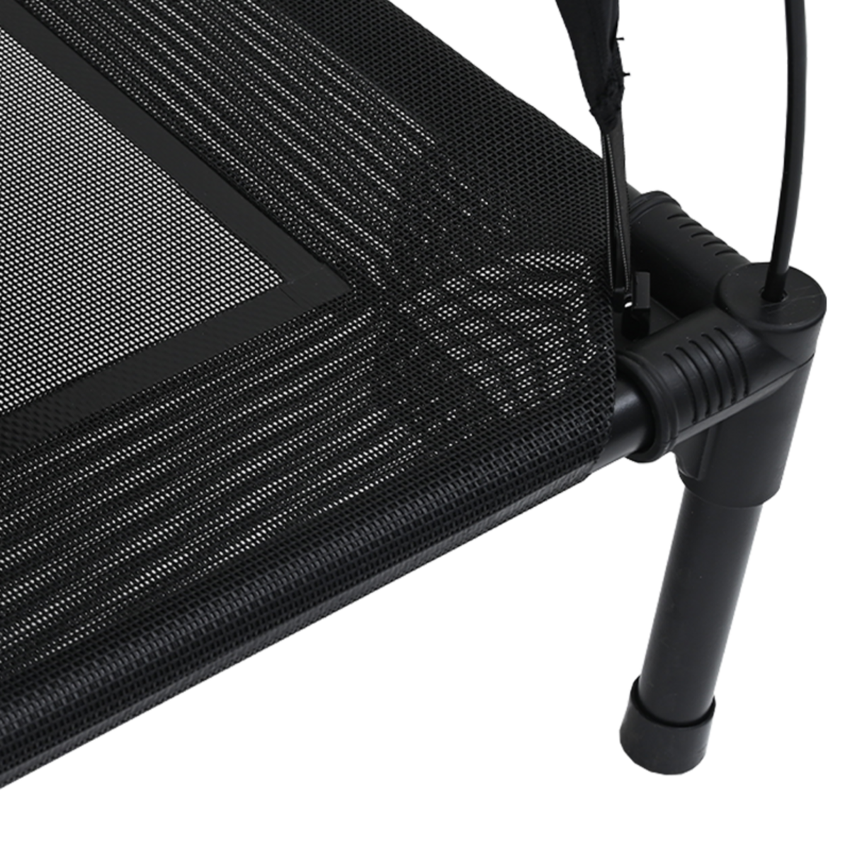 VIDAXL Lit surélevé avec toit amovible Noir M Acier